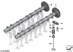TIMING AND VALVE TRAIN-CAMSHAFT diagram for BMW 3 Series G20 Sedan 320dX