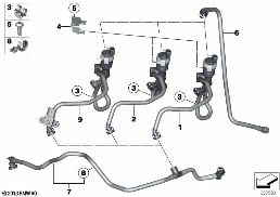 FUEL TANK BREATHER VALVE diagram for BMW 1 Series F20 125i