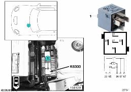 Przekaźnik DME K6300 diagram for BMW MINI R50 Cooper