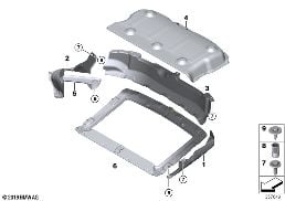 HEAT INSULATION diagram for BMW i8 I12 i8