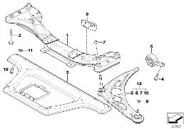 FRONT AXLE SUPPORT/WISHBONE