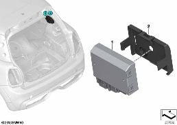 Kontrol ünitesi, arka taşıyıcı diagram for BMW MINI Cabrio F57 JCW