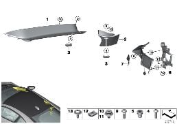 TRIM PANEL A- / B- / C-COLUMN diagram for BMW i8 I12 i8
