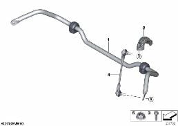 STABILIZER, FRONT diagram for BMW MINI Cabrio F57 LCI Cooper