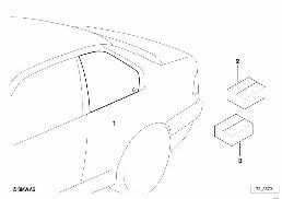 Ventilationsruta elektrisk bak diagram for BMW 3 Series E36 320i