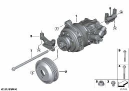 Bomba de servodirección diagram for BMW Rolls-Royce Dawn RR6 Dawn
