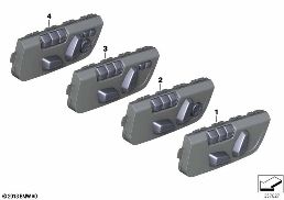 Bouton réglage siège mémoire conducteur diagram for BMW 3 Series F35 320Li