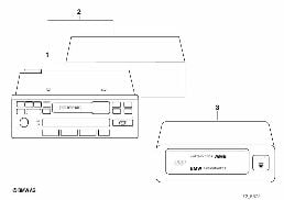 AUDIO-SYSTEM WITH CD-CHANGER diagram for BMW 8 Series E31 850Ci
