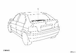 REAR WINDOW WIPER diagram for BMW 3 Series E36 316i 1.9