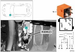 Przek. went. sterown. ukł. kier. K69923 diagram for BMW MINI R50 Cooper