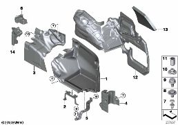RIGHT TRUNK TRIM diagram for BMW 4 Series F33 440iX