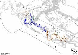DOOR CABLE HARNESSES diagram for BMW X5 F15 30dX