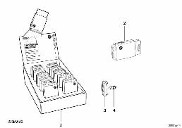 CHARGEABLE HAND LAMP diagram for BMW 8 Series E31 850Ci