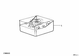 SPARE BULBS BOX diagram for BMW 8 Series E31 850Ci