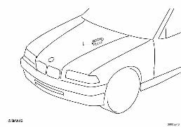 ENGINE COMPARTMENT LIGHT diagram for BMW 3 Series E36 M3