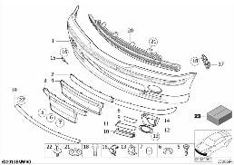 M TRIM, FRONT diagram for BMW 3 Series E46 318i