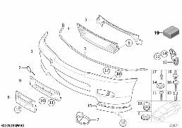 M 트림패널, 앞 diagram for BMW 3 Series E46 318Ci
