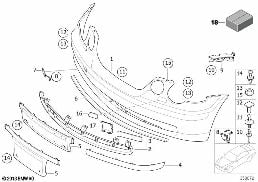 Obudowa przednia diagram for BMW 3 Series E46 316ti