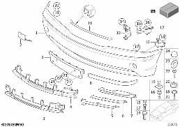 TRIM PANEL FRONT II diagram for BMW 3 Series E46 325i