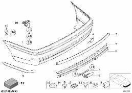 M TRIM, REAR diagram for BMW 3 Series E46 318i