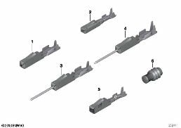 CONTACT SYSTEM MQS diagram for BMW 7 Series F01 LCI 740dX