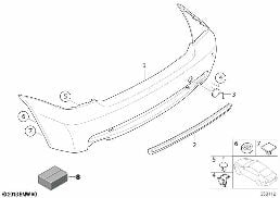 M Obudowa tylna diagram for BMW 3 Series E46 316ti