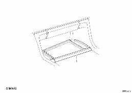 Ablegefach diagram for BMW 7 Series E32 750iL