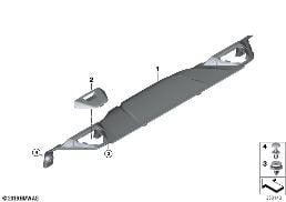 REAR WINDOW SHELF diagram for BMW i8 I12 i8