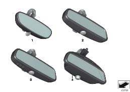 INTERIOR MIRROR diagram for BMW i8 I12 i8