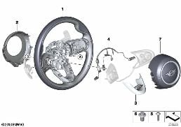 MINI YOURS SPORT STEERING WHEEL AIRBAG