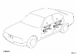 ELECTR. WINDOW LIFTER diagram for BMW 5 Series E34 525i