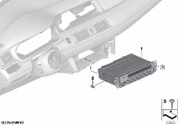 Headunit Basic Media diagram for BMW 5 Series F07 GT LCI 550iX