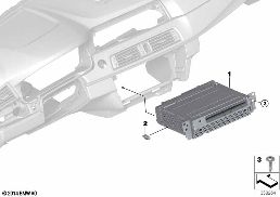 HEAD UNIT FOR BASIC MEDIA diagram for BMW 5 Series F10 LCI 520dX