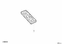 Holzblende Cassettenbox diagram for BMW 7 Series E32 750iL