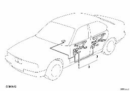 RETRO.KIT, WINDOW LIFTS, ELECTRIC, REAR diagram for BMW 5 Series E34 525i