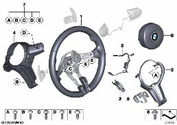 M SPORTS STEER.-WHEEL, AIRBAG, LEATHER