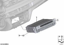 HEAD UNIT FOR BASIC MEDIA diagram for BMW X5 F15 25d
