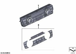 CONTROL UNIT,AUTOMATIC AIR COND.,BASIS diagram for BMW X4 F26 28iX