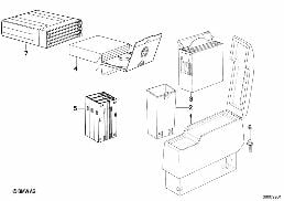 Cassettenbox diagram for BMW 7 Series E32 750iL
