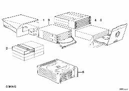 Cassettenbox diagram for BMW 7 Series E32 750iL