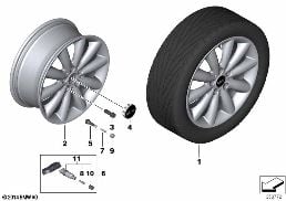 MINI LA WHEEL COSMOS SPOKE 499 - 17''