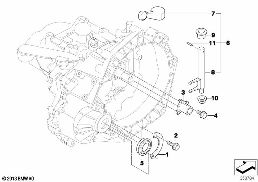 GS5-65BH gearbox components diagram for BMW MINI R50 Cooper