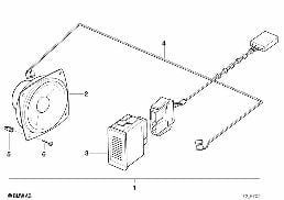 HANDS-FREE TELEPHONE diagram for BMW 3 Series E36 318ti
