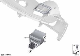 HEAD-UP DISPLAY diagram for BMW X4 F26 35dX