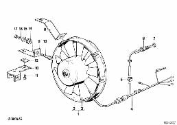 Ventilateur additionnel électrique diagram for BMW 3 Series E21 318i