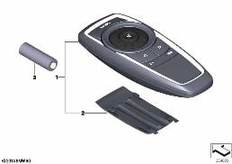 REMOTE CONTROL, REAR diagram for BMW 3 Series F34 GT LCI 330dX