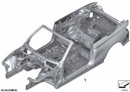 BODY SKELETON diagram for BMW 2 Series F23 LCI 220i