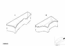 LUGGAGE COMPATMENT BOX diagram for BMW 3 Series E36 318is