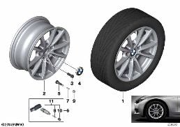 BMW LA WHEEL V-SPOKE 390 - 16''