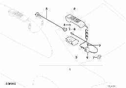 RETROFIT KIT CAR PHONE CLASSIC TANDEM diagram for BMW 7 Series E38 740i